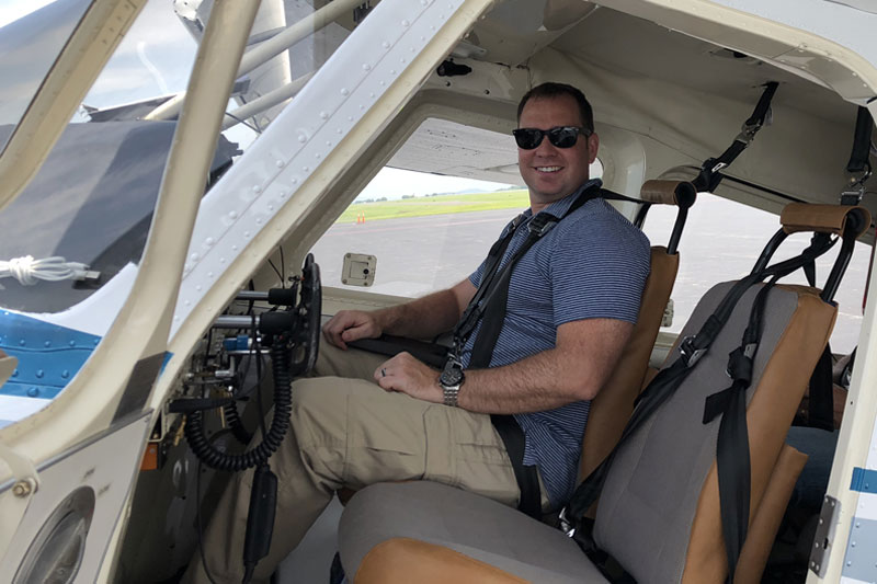 Stephen Sweeney in Aircraft