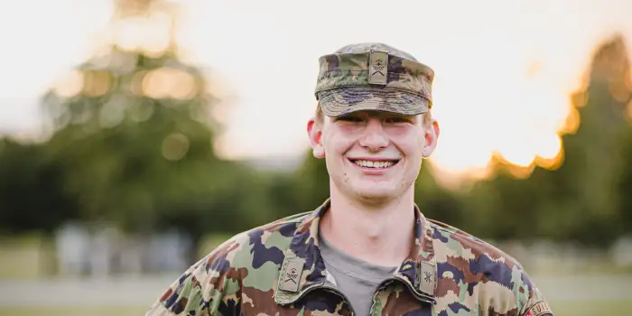 man in military
