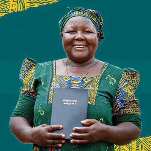 Woman holding Bible